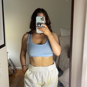 Baby Blue PLT Crop Top